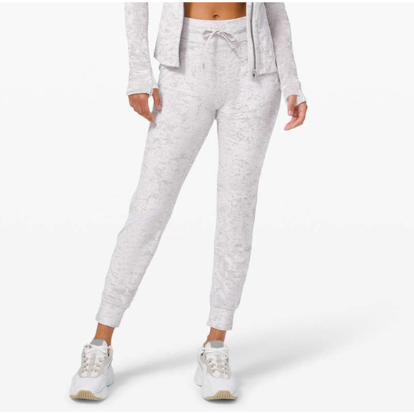 Lululemon Ready to Crush Jogger Pants High Rise Pockets Chrome Gray Size 8 - Picture 1 of 7